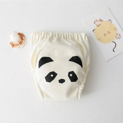 couche culotte d'apprentissage - KIDEE Grâce à son tissu respirant et son adorable motif panda, cette culotte d’apprentissage aide votre enfant à reconnaître le moment du pot tout en limitant les petits accidents.
